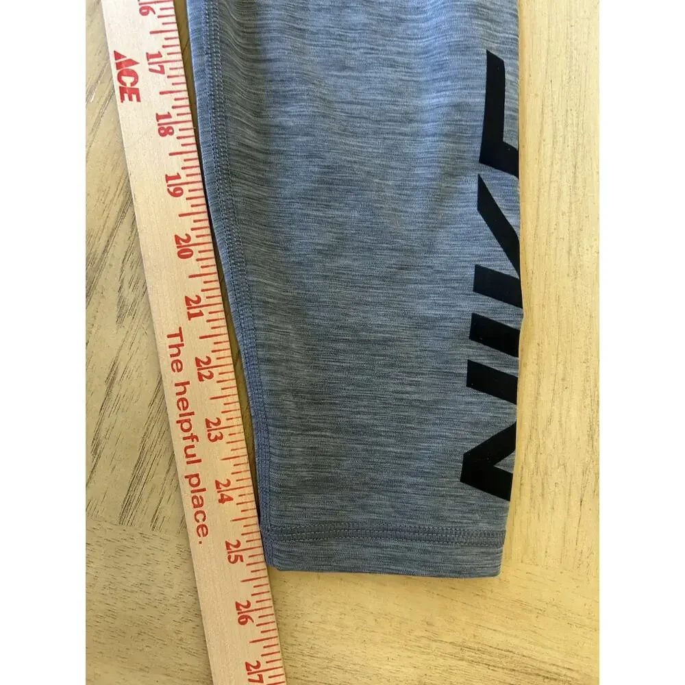 NIKE Women's Dri-FIT Pro Grx Training Leggings Heather Gray Running Sporty XL